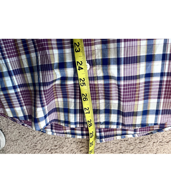 Red and Blue Plaid Men's Patagonia Button Front Shirt M - Picture 5 of 5